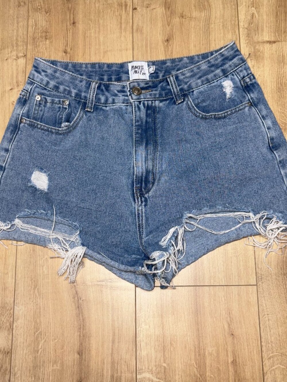 Princess Polly Distressed Denim Shorts